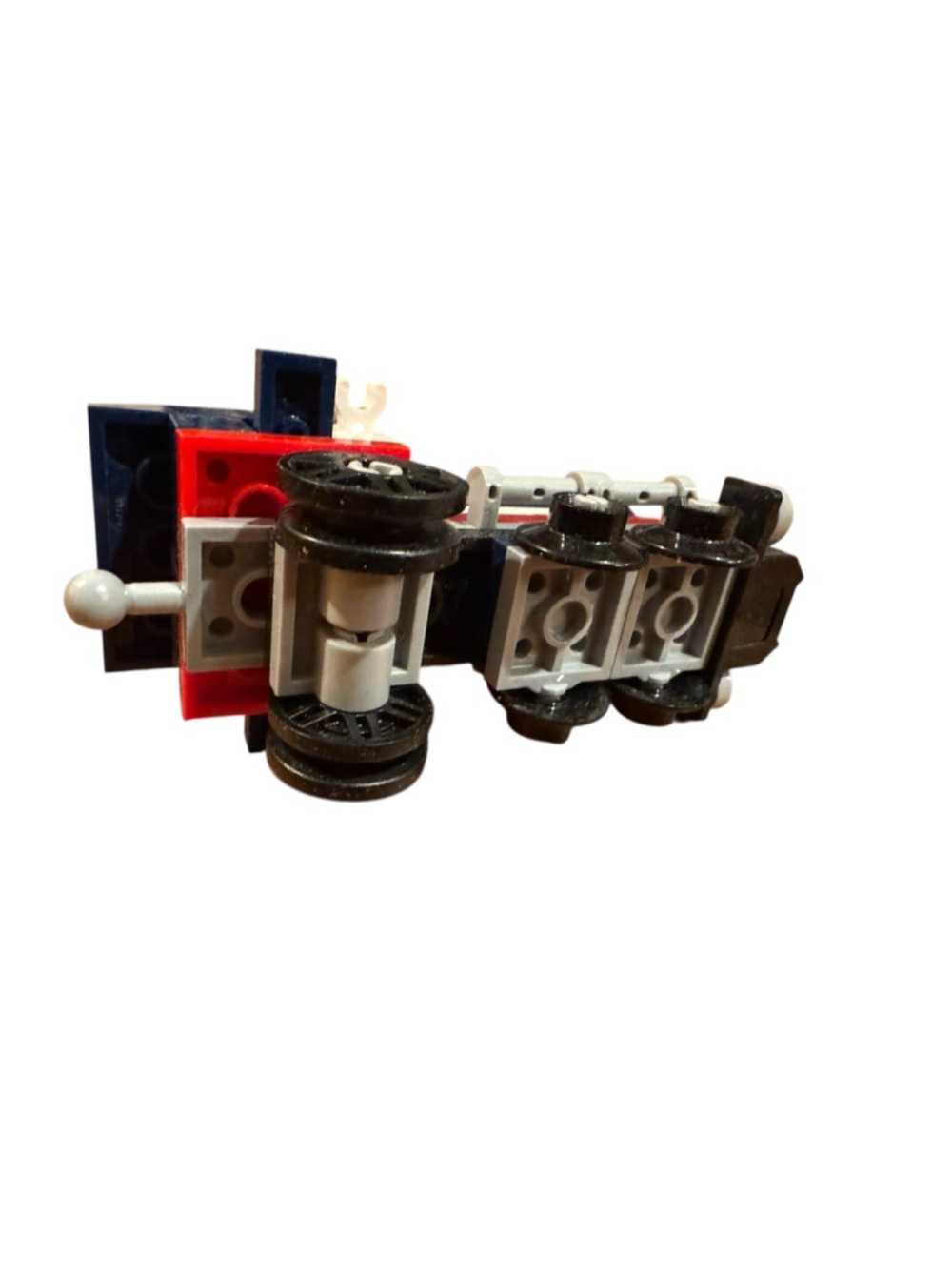 LEGO Small Steam Train Engine – Blue Red – Incomplete / No Track - Picture 3 of 3